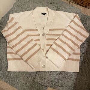 Rails Geneva Cardigan (sand stripe)